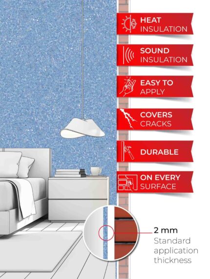 Belka B55 Baby Blue Wallpaper Eco Stylish Wall Covering