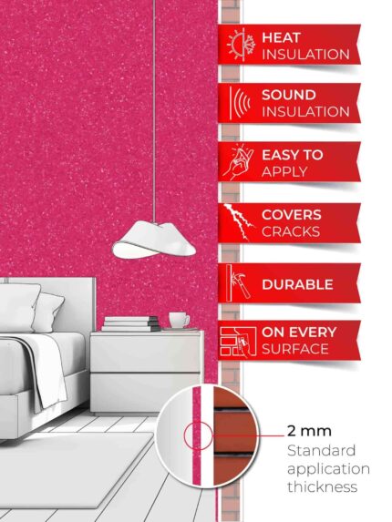 Belka B19 - Magenta Wallpaper Natural Stylish Wall Covering