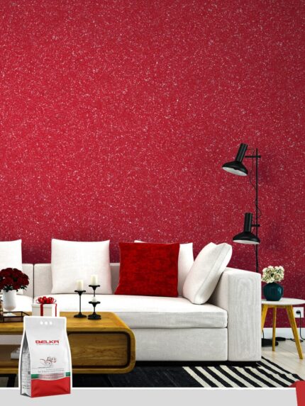 Belka B20 - Red Wallpaper Natural Stylish Wall Covering