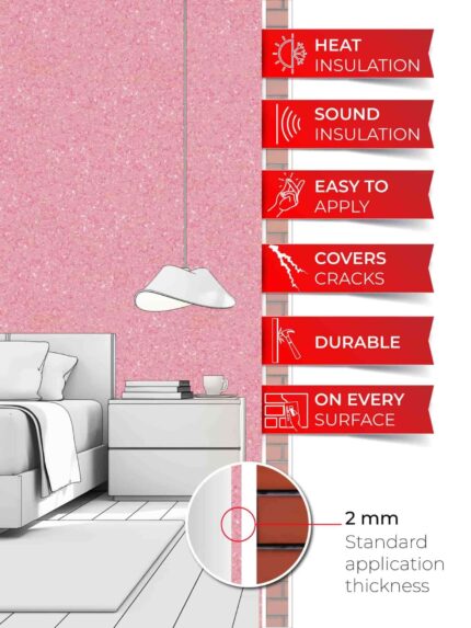 Belka B22 - Pink Wallpaper Natural Stylish Wall Covering