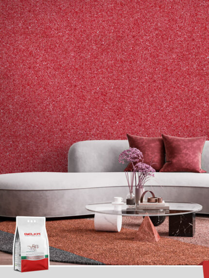 Belka B23 - Coral Red Wallpaper Eco Stylish Wall Covering