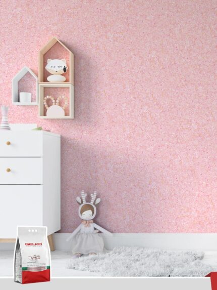 Belka B25 - Baby Pink Wallpaper Eco Stylish Wall Covering