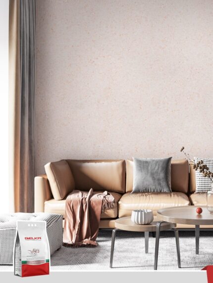 Belka B27 - Peach Beige Wallpaper Eco Stylish Wall Covering