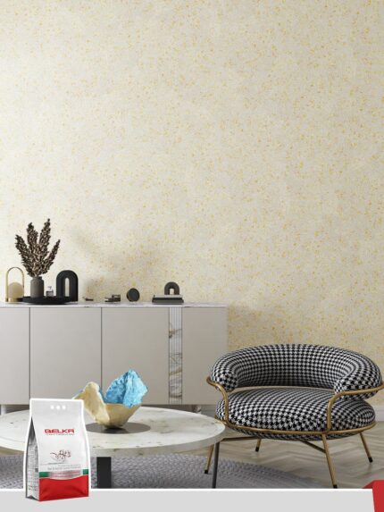 Belka B30 - Light Yellow Wallpaper Eco Stylish Wall Covering