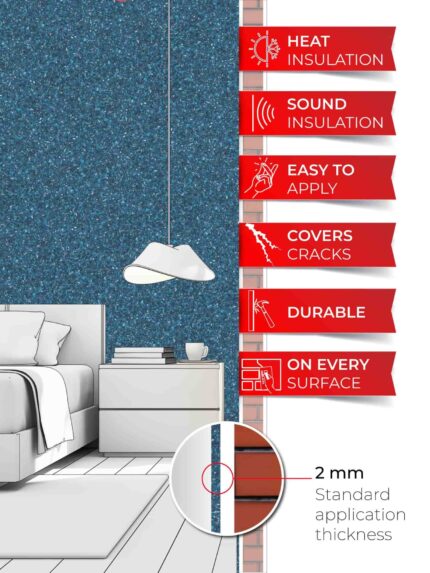 Belka B33 - Ocean Blue Wallpaper Eco Stylish Wall Covering