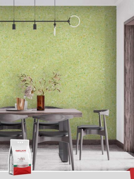 Belka B34 - Neon Green Wallpaper Eco Stylish Wall Covering