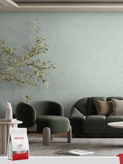 Belka B37 - Sage Green Wallpaper Eco Stylish Wall Covering