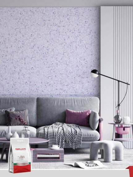 Belka B38 - Lilac Wallpaper Natural Stylish Wall Covering