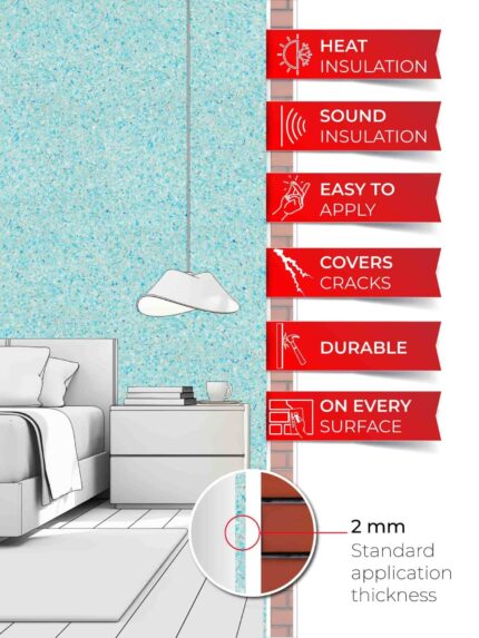 Belka B39 - Turquoise Wallpaper Eco Stylish Wall Covering