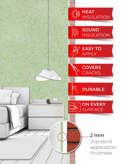 Belka B41 - Light Green Wallpaper Eco Stylish Wall Covering