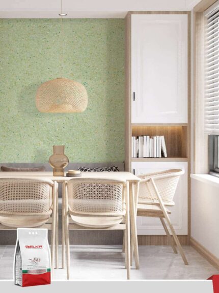 Belka B41 - Light Green Wallpaper Eco Stylish Wall Covering