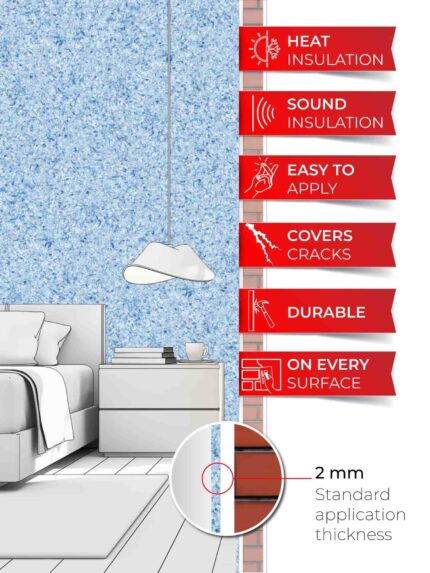 Belka B42 - Light Blue Wallpaper Eco Stylish Wall Covering