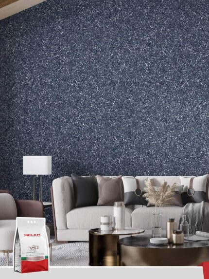 Belka B46 - Navy Wallpaper Natural Stylish Wall Covering