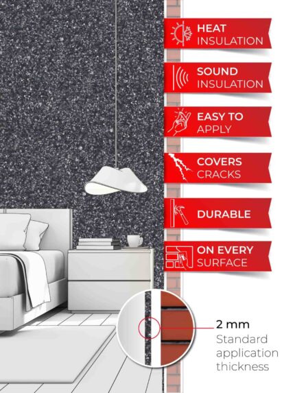 Belka B47 - Charcoal Wallpaper Natural Stylish Wall Covering