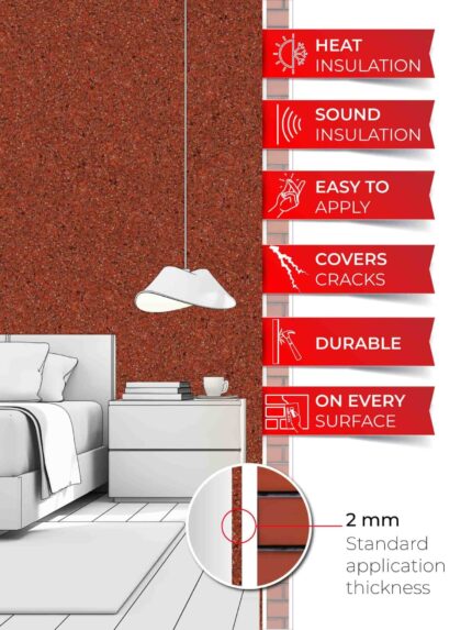 Belka B57 - Rustic Copper Wallpaper Eco Stylish Wall Covering