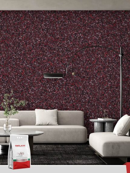 Belka B51 - Dark Red Wallpaper Natural Stylish Wall Covering