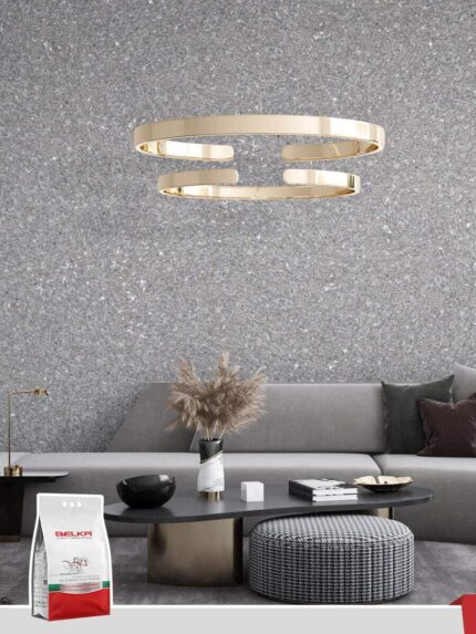 Belka B50 - Silver Wallpaper Natural Stylish Wall Covering