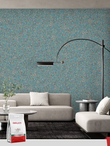 Belka B60 - Vintage Teal Wallpaper Eco Stylish Wall Covering